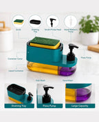 3 In 1 Dishwashing And Handwash Liquid Soap Dispenser (3 In 1 Dispenser)